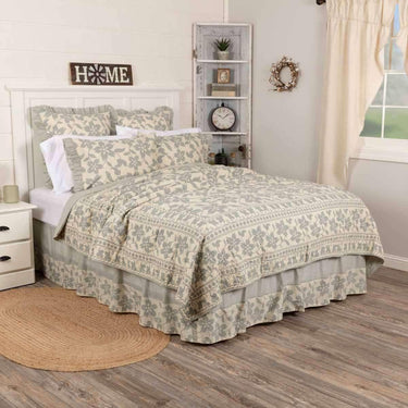Briar Sage Queen Quilt 90Wx90L VHC Brands - The Fox Decor